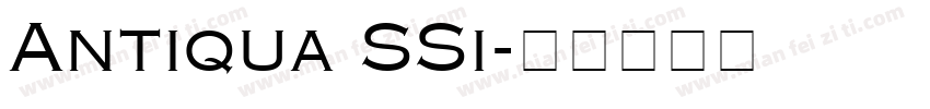 Antiqua SSi字体转换